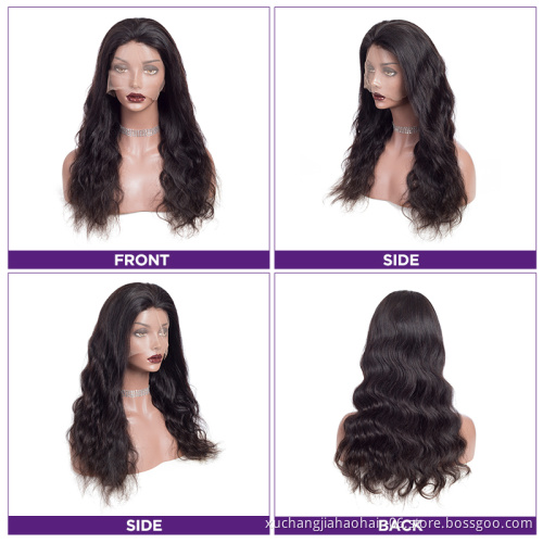 Body Wave Human Hair Wigs 150% Density 13x4 13x6 Front Lace Raw Natural Color With Baby Hair Pre Plucked Wigs